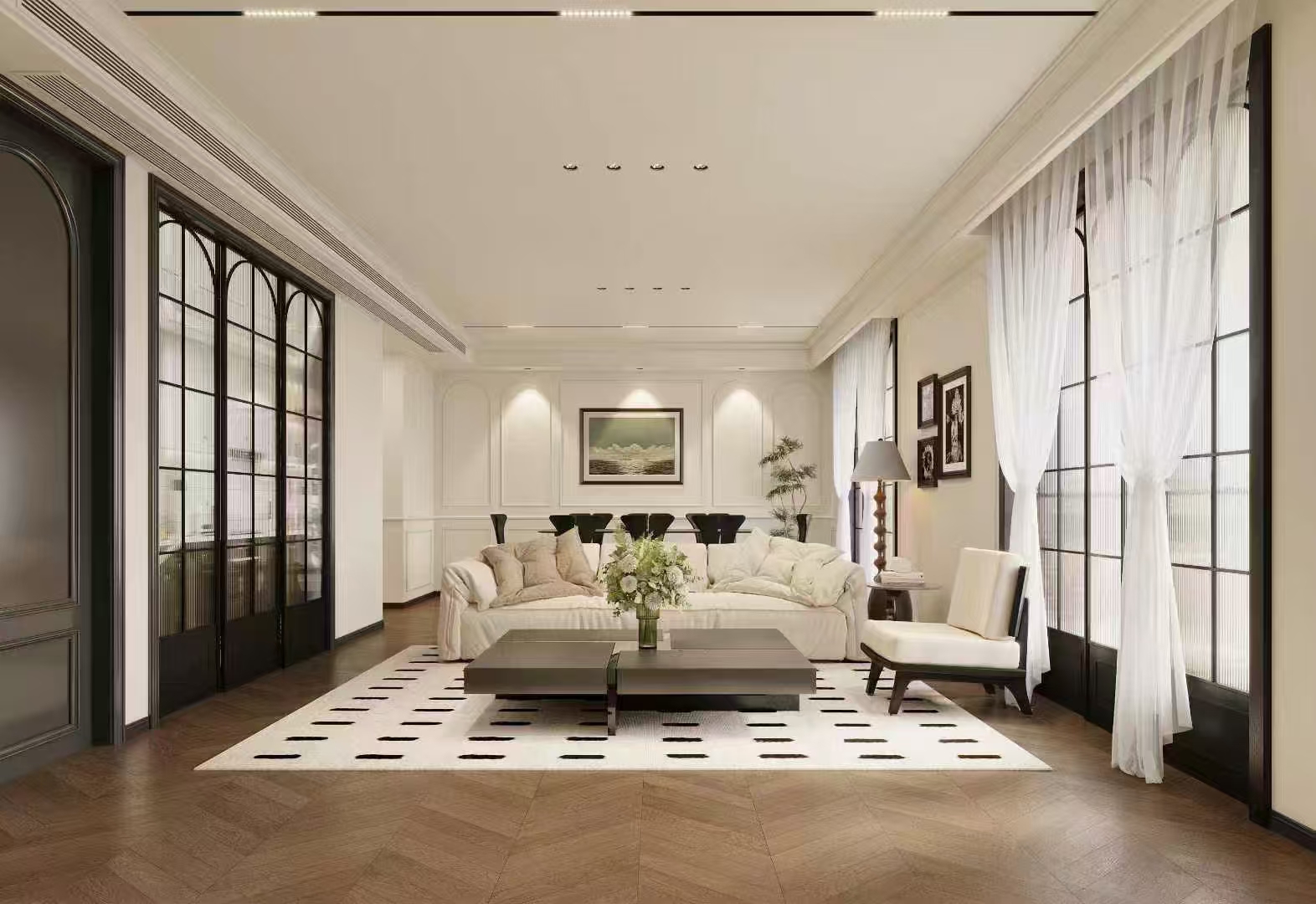 北京顺义民宿设计--法式风格室内设计